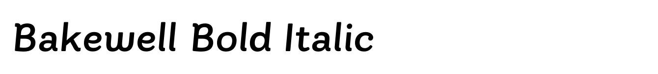 Bakewell Bold Italic